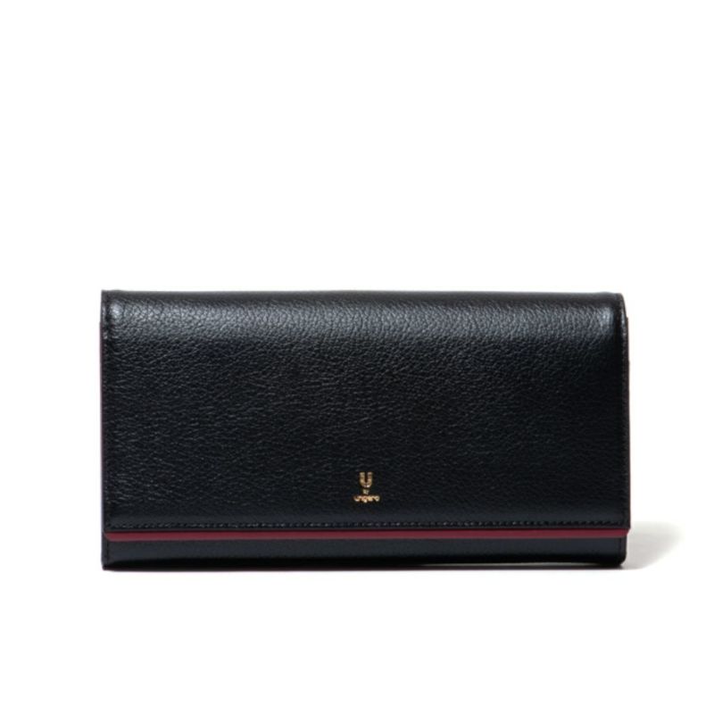  U by ungaro ソフィア ダブルファスナー長財布 ブラック