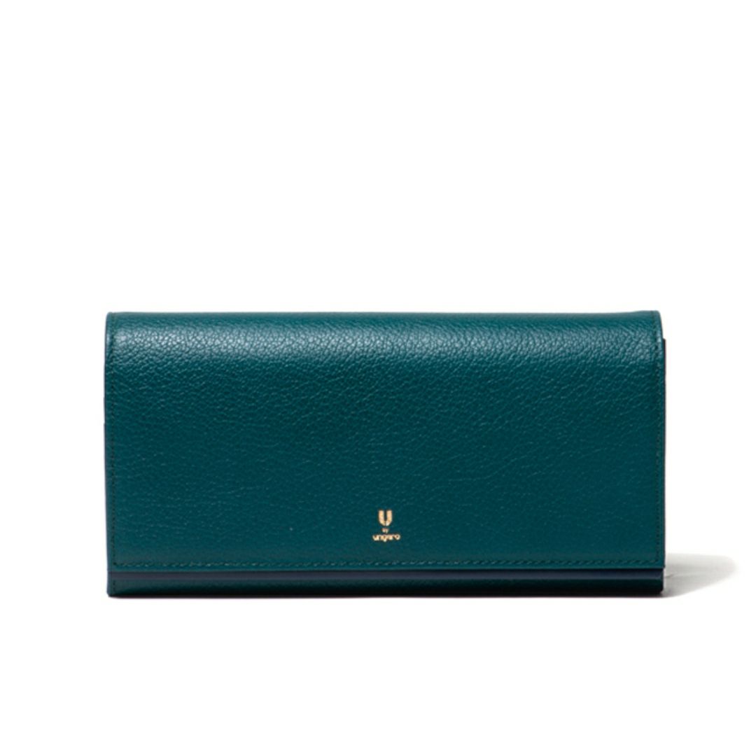  U by ungaro ソフィア ダブルファスナー長財布 グリーン