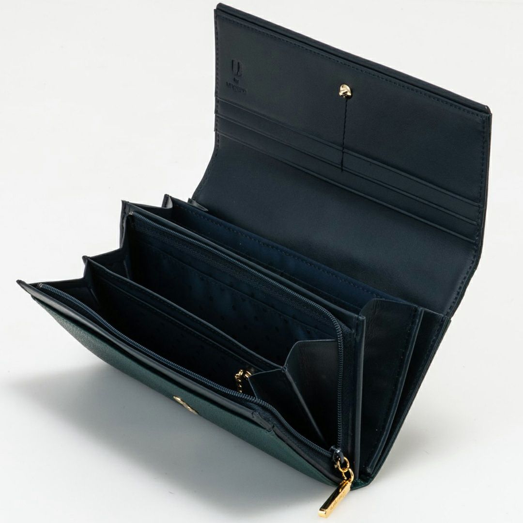  U by ungaro ソフィア ダブルファスナー長財布 グリーン