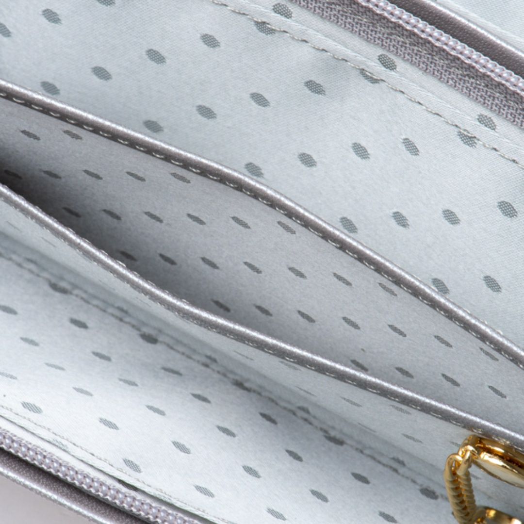  U by ungaro ソフィア ダブルファスナー長財布 アイボリー