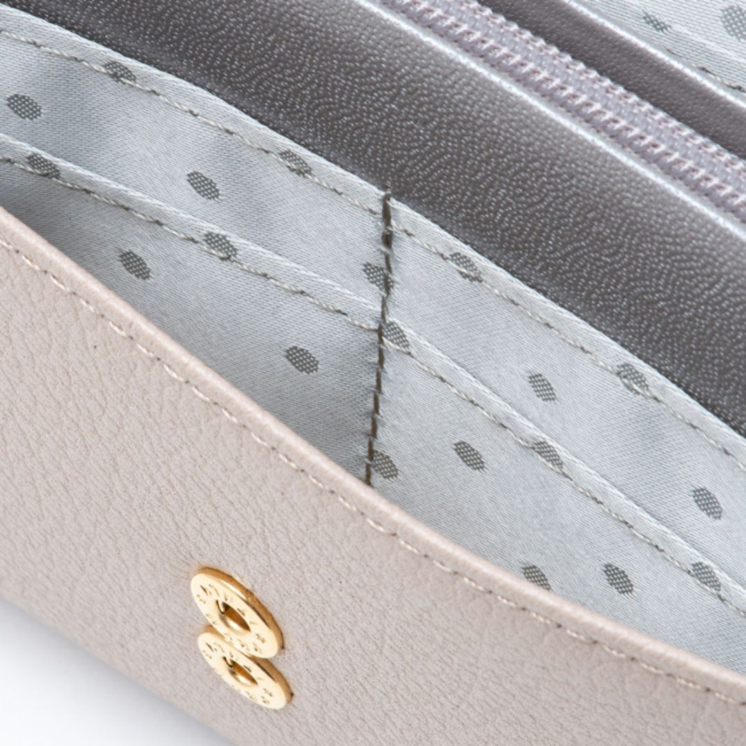  U by ungaro ソフィア ダブルファスナー長財布 アイボリー