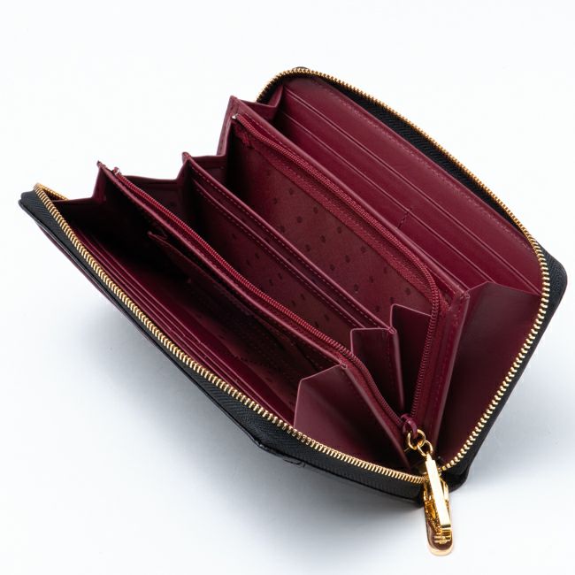  U by ungaro ソフィア ラウンドファスナー長財布 ブラック