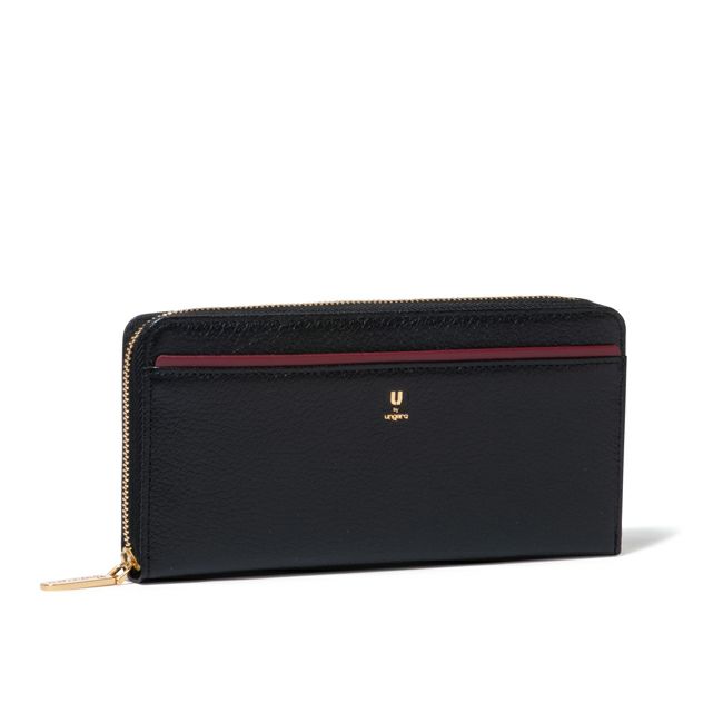  U by ungaro ソフィア ラウンドファスナー長財布 ブラック