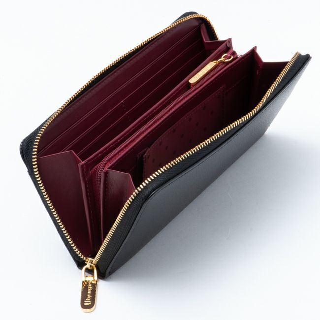  U by ungaro ソフィア ラウンドファスナー長財布 ブラック