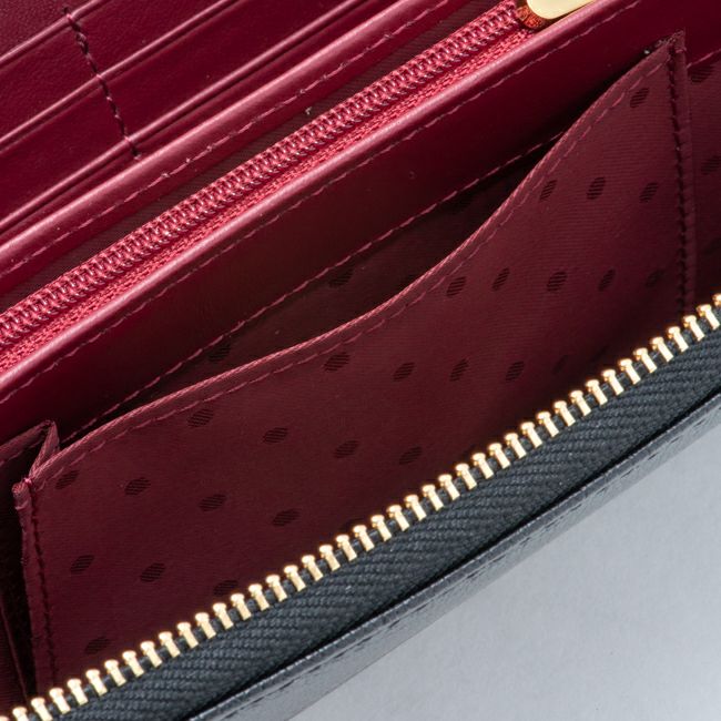  U by ungaro ソフィア ラウンドファスナー長財布 ブラック