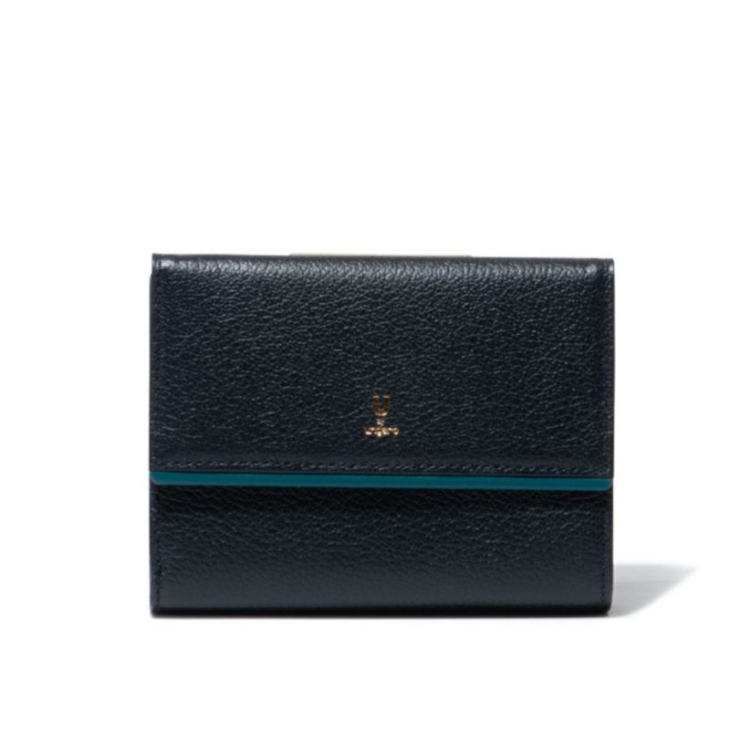  U by ungaro ソフィア 口金折り財布 ネイビー