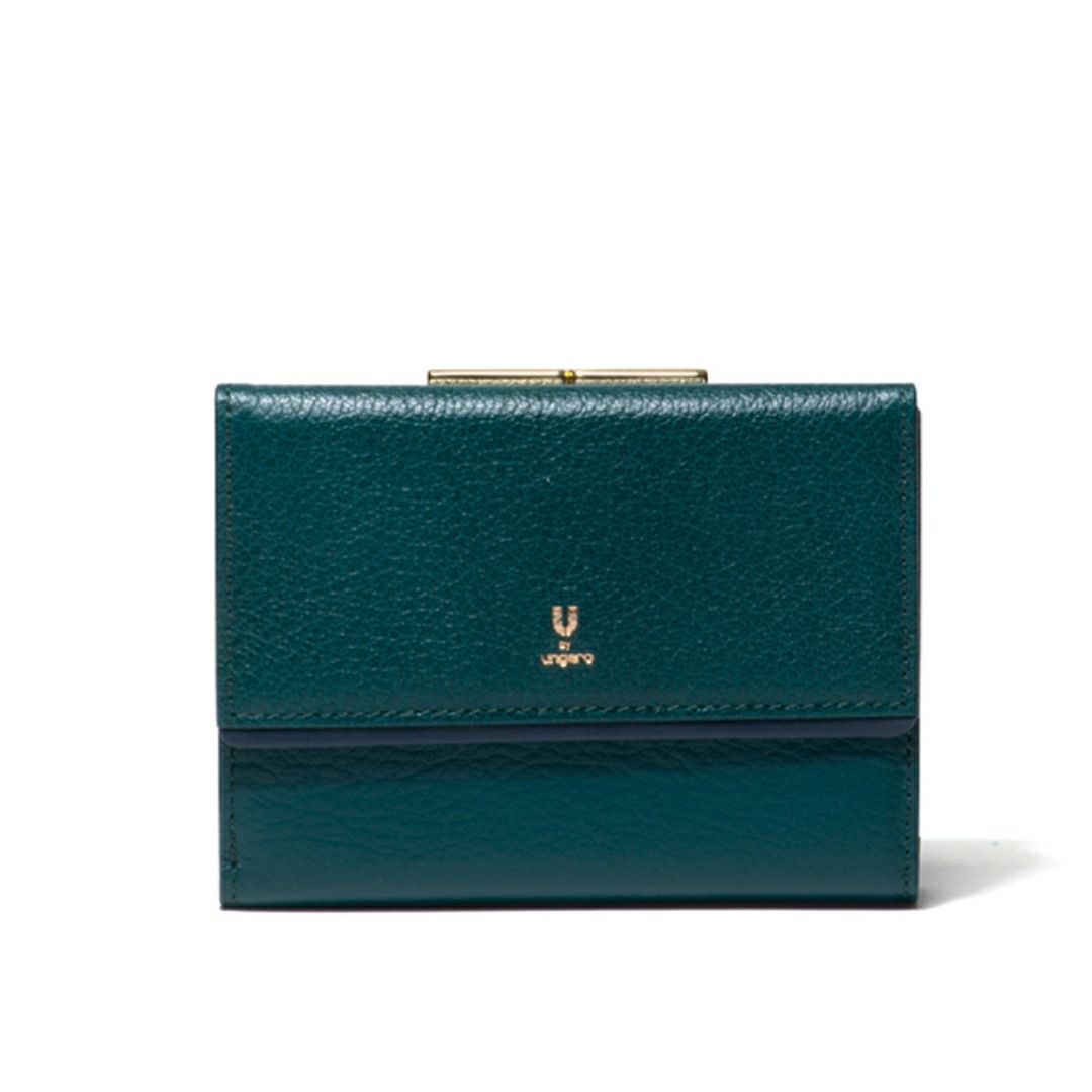  U by ungaro ソフィア 口金折り財布 グリーン