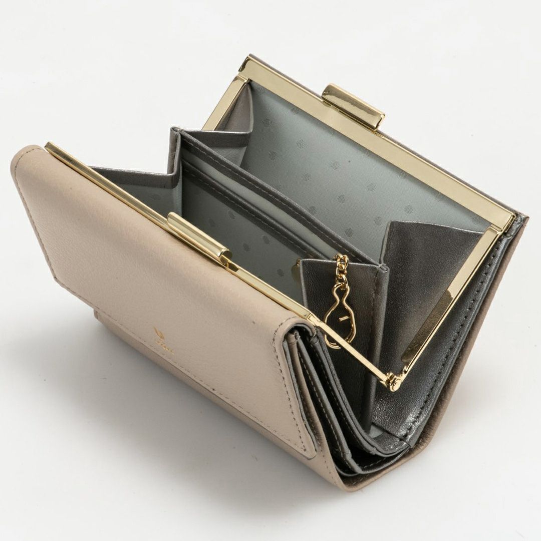  U by ungaro ソフィア 口金折り財布 アイボリー