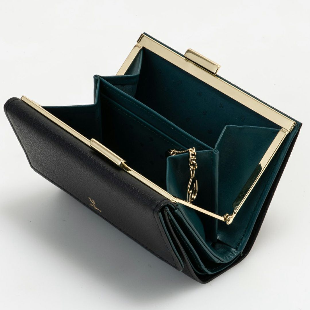  U by ungaro ソフィア 口金折り財布 ネイビー