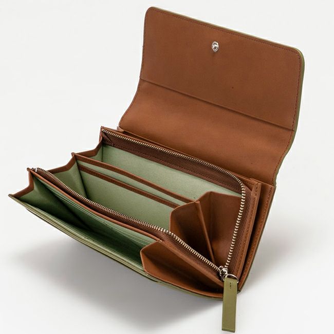 MARGARET HOWELL idea ベンジャミン 長財布 オリーブ