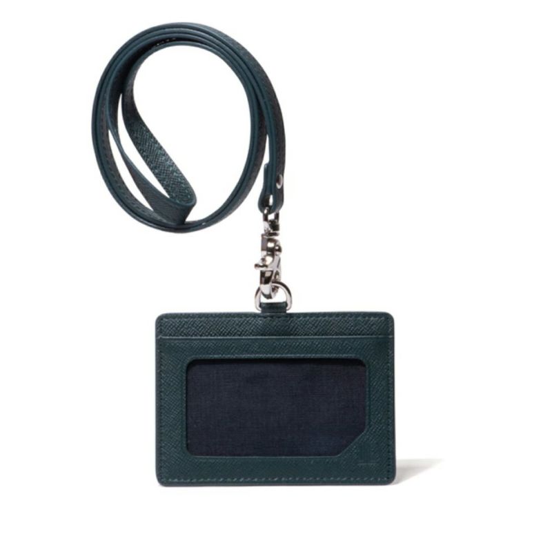 LANVIN COLLECTION couleur du vin IDカードホルダー グリーン