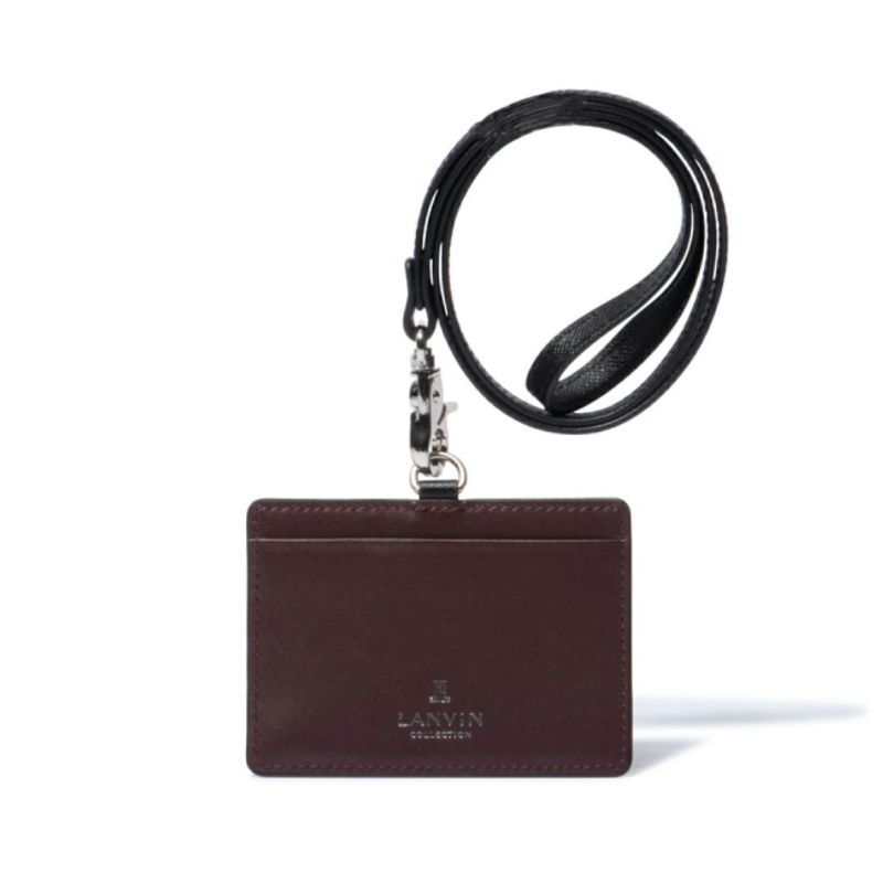 LANVIN COLLECTION couleur du vin IDカードホルダー グリーン
