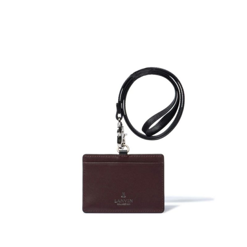 LANVIN COLLECTION couleur du vin IDカードホルダー ブラック