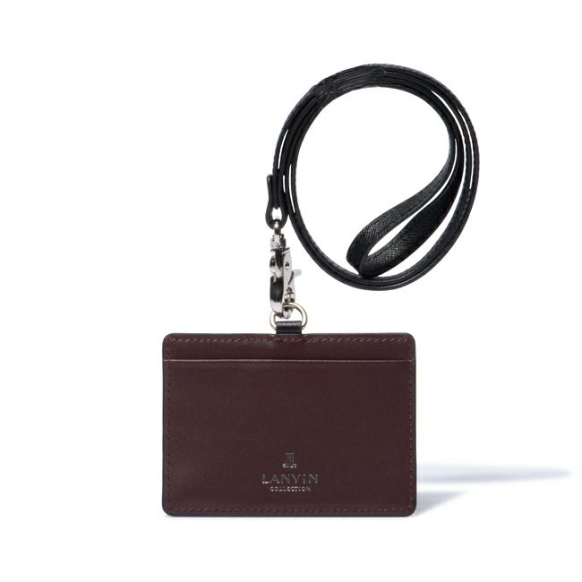 LANVIN COLLECTIONcouleur du vin IDカードホルダー ブラック