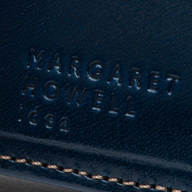 MARGARET HOWELL idea エージングエフェクト 折り財布 ブルー