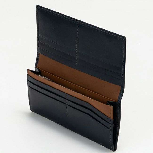 MARGARET HOWELL ideaエージングエフェクト 長財布 ブルー