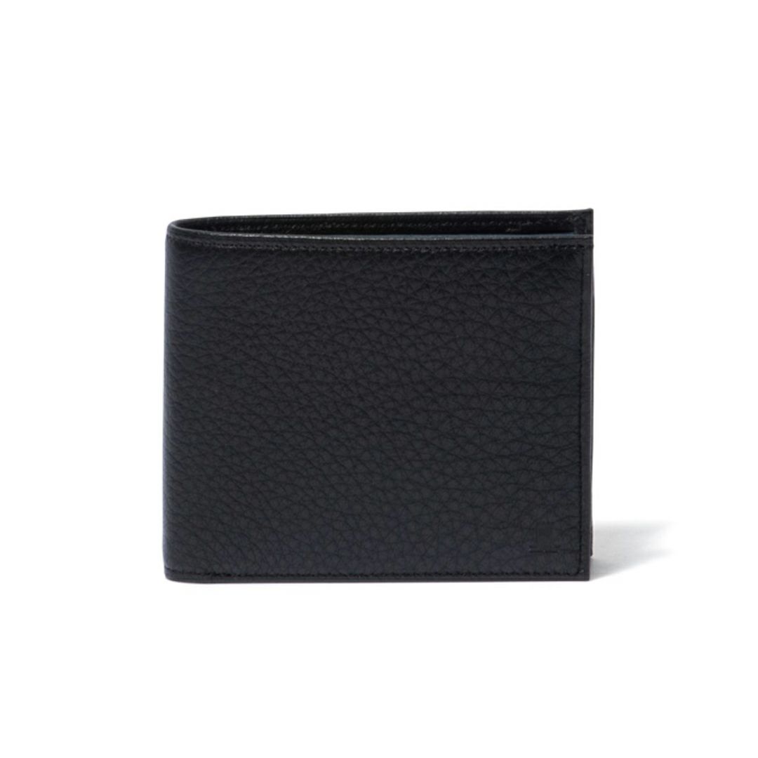 LANVIN COLLECTION DEER SKIN 小銭入れ付き二つ折り財布 ブラック