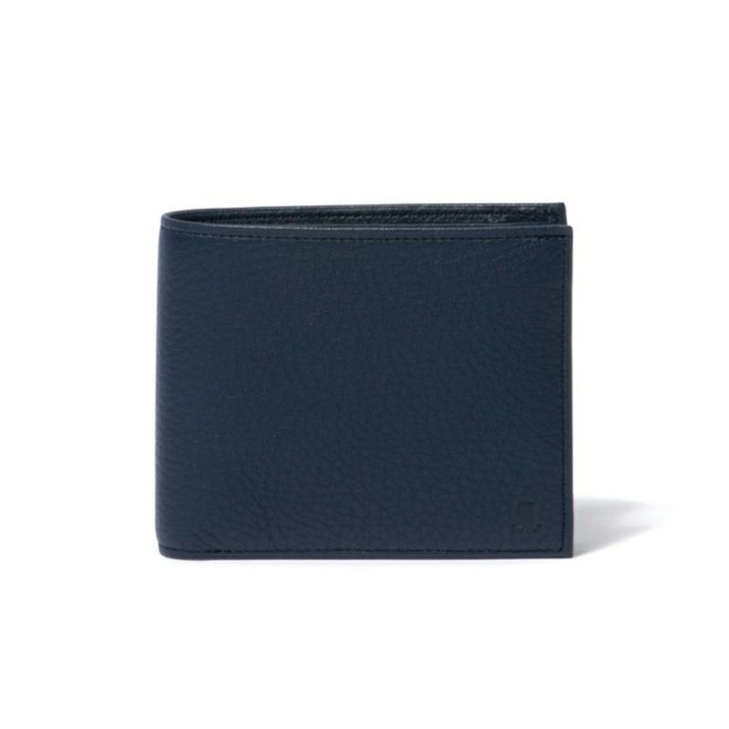 LANVIN COLLECTION DEER SKIN 小銭入れ付き二つ折り財布 ネイビー