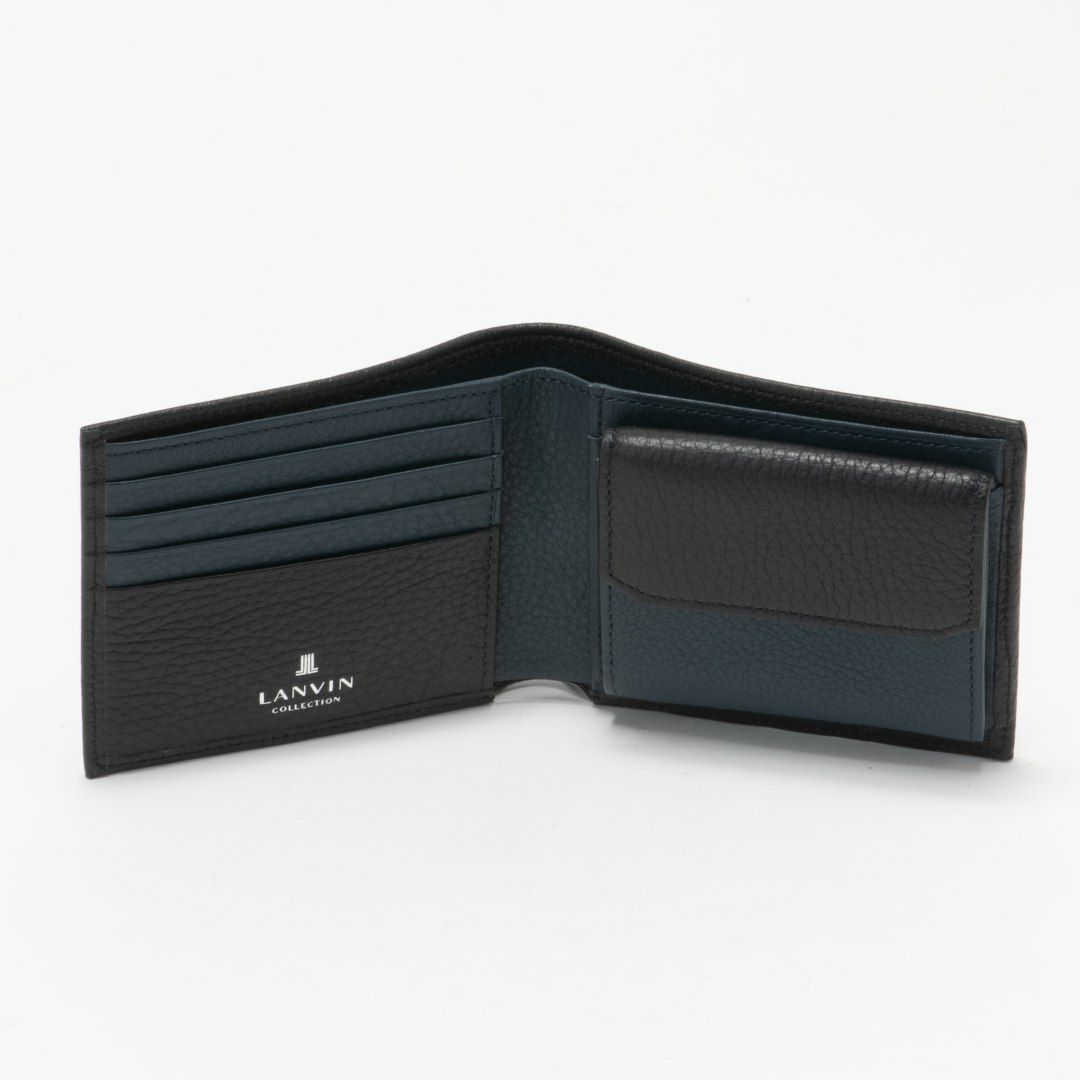 LANVIN COLLECTION DEER SKIN 小銭入れ付き二つ折り財布 商品｜THE