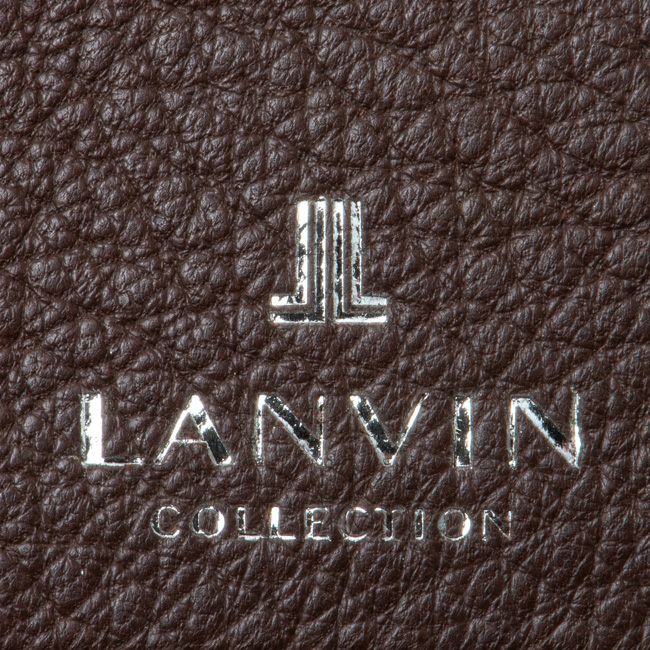 LANVIN COLLECTION DEER SKIN 小銭入れ付き二つ折り財布