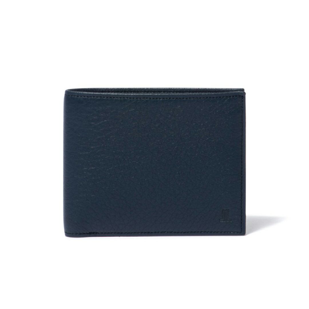 LANVIN COLLECTION DEER SKIN 二つ折り財布 ネイビー