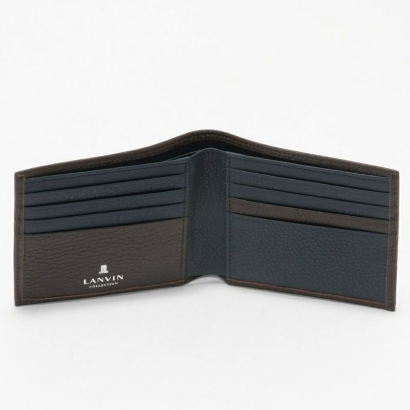 LANVIN COLLECTION DEER SKIN 二つ折り財布 チョコ