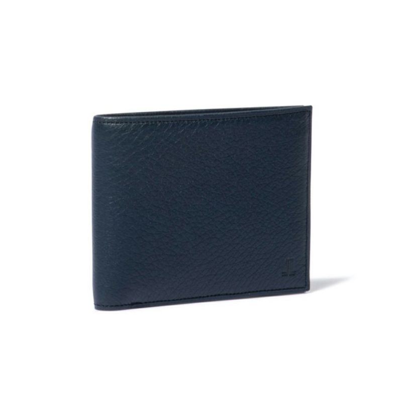 LANVIN COLLECTION DEER SKIN 二つ折り財布 ネイビー