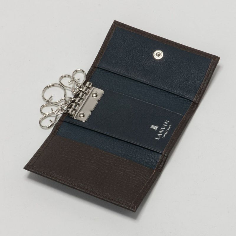 LANVIN COLLECTION DEER SKIN キーケース チョコ