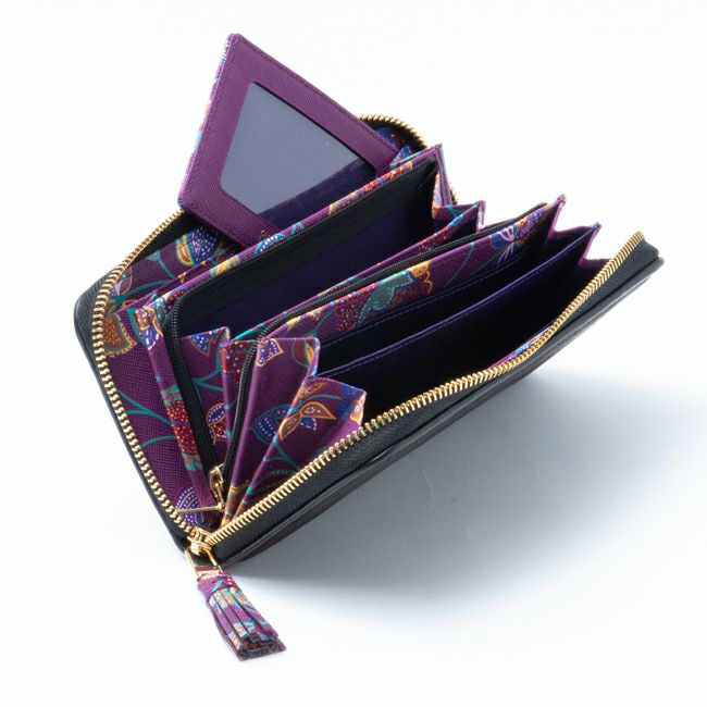 SHiME FLOWER ギャザリー 長財布