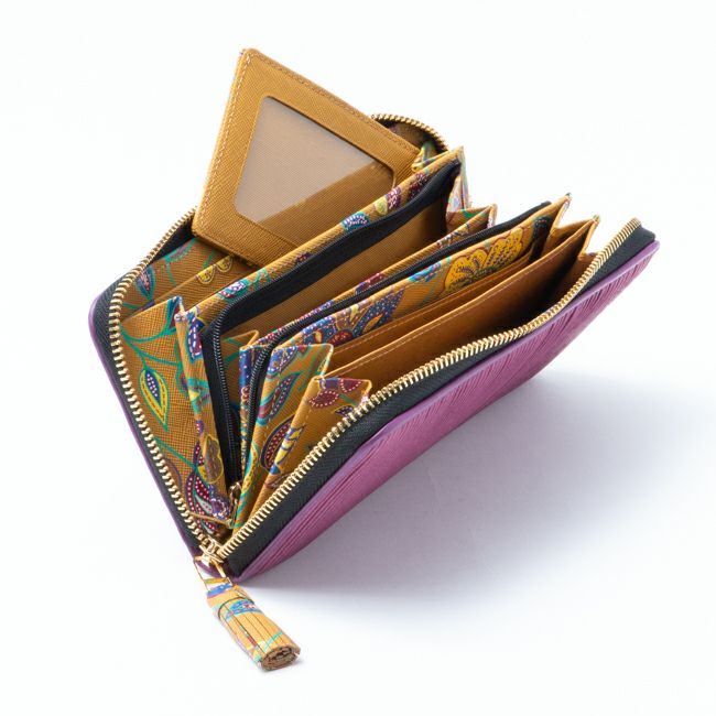 SHiME FLOWER ギャザリー 長財布