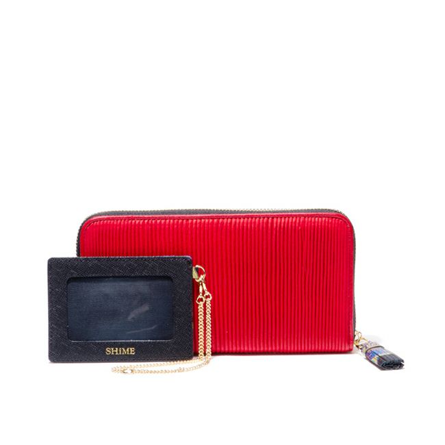 SHiME FLOWER ギャザリー 長財布