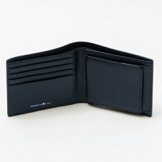 PATRICK COX プレイドキングス 小銭入付二つ折り財布 ブラック
