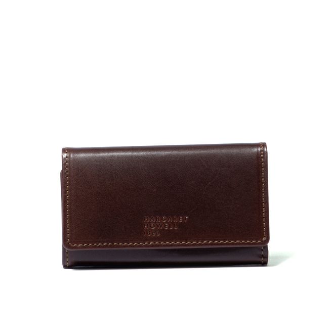 MARGARET HOWELL ideaエージングエフェクト キーケース付き札入れ チョコ