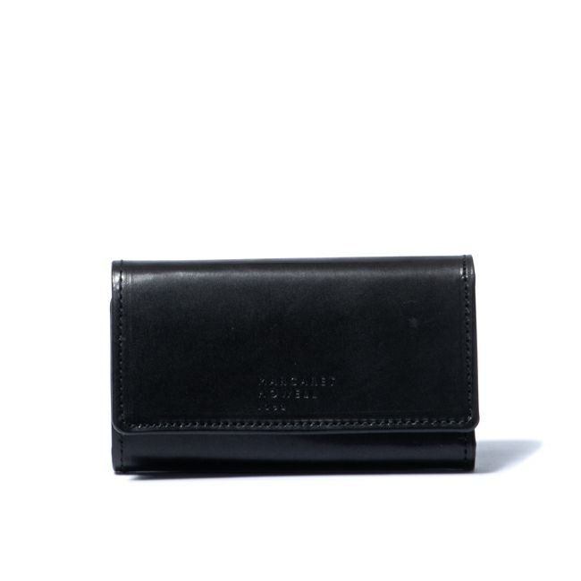 MARGARET HOWELL ideaエージングエフェクト キーケース付き札入れ ブラック