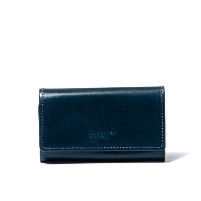 MARGARET HOWELL ideaエージングエフェクト キーケース付き札入れ ブルー