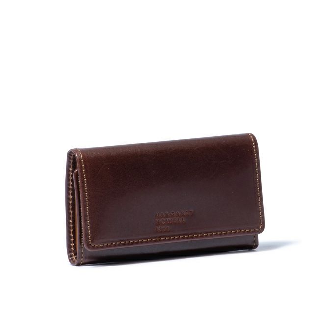 MARGARET HOWELL ideaエージングエフェクト キーケース付き札入れ チョコ