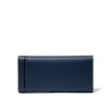 LANVIN COLLECTION LEATHER COMBINATION かぶせ型長財布 ネイビー