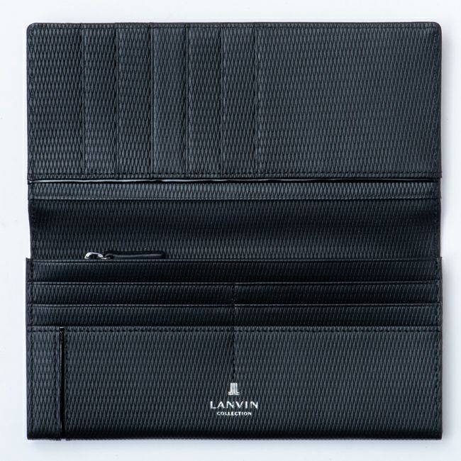 LANVIN COLLECTION LEATHER COMBINATION かぶせ型長財布