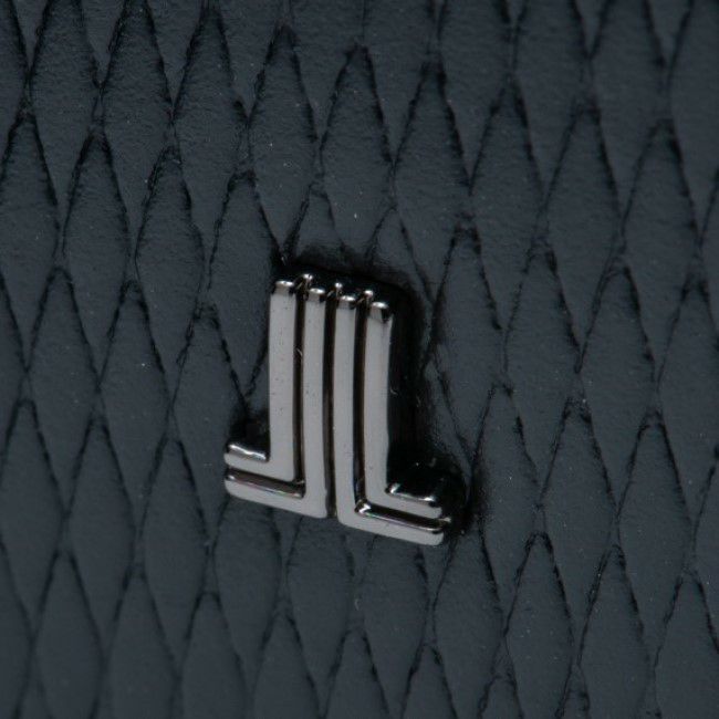 LANVIN COLLECTION LEATHER COMBINATION かぶせ型長財布 ブラック