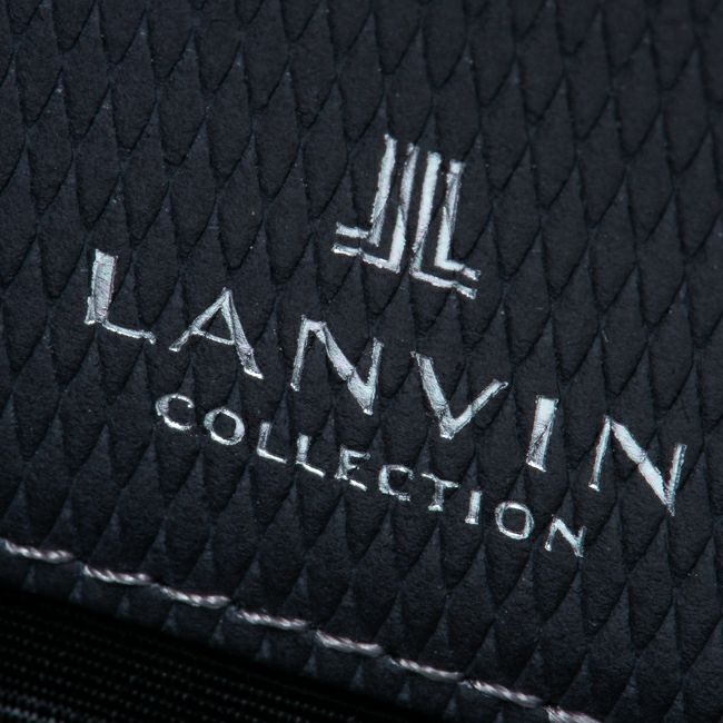 LANVIN COLLECTION LEATHER COMBINATION ラウンドファスナー長財布