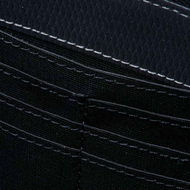 LANVIN COLLECTION LEATHER COMBINATION ラウンドファスナー長財布 グレー