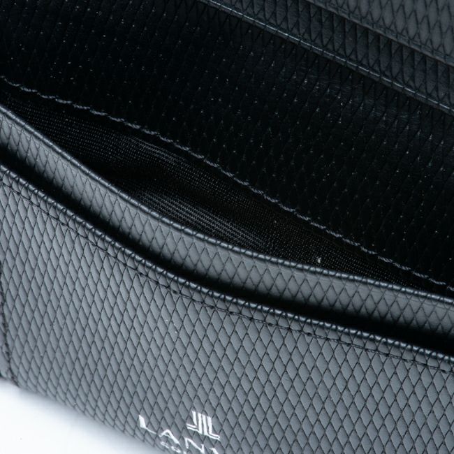 LANVIN COLLECTION LEATHER COMBINATION 名刺入れ ブラック