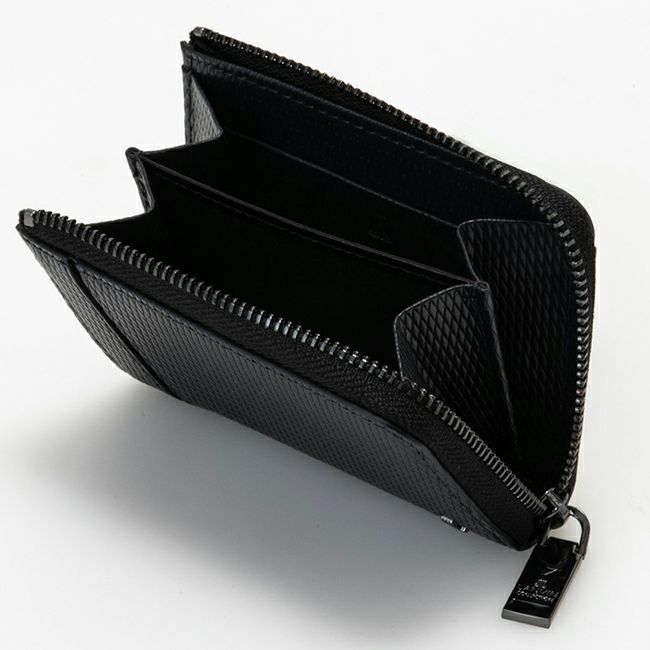 LANVIN COLLECTION LEATHER COMBINATION L字ファスナー型小銭入れ ネイビー