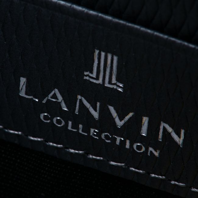 LANVIN COLLECTION LEATHER COMBINATION L字ファスナー型小銭入れ グレー