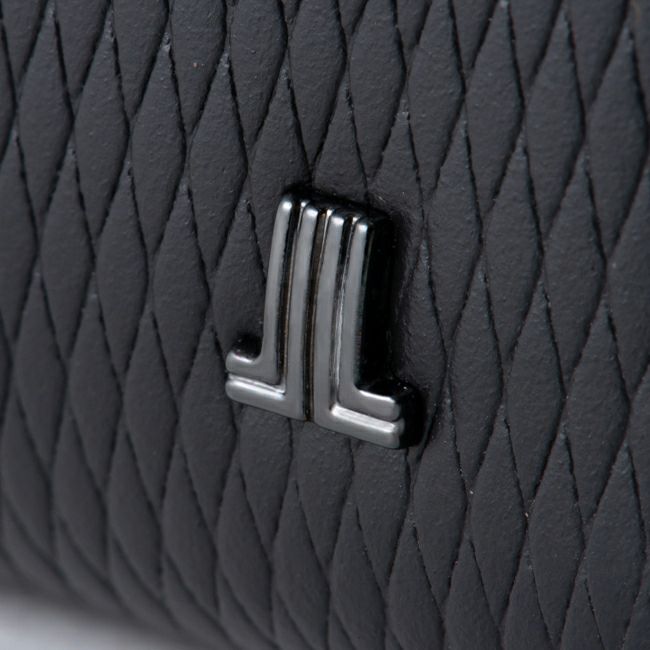 LANVIN COLLECTION LEATHER COMBINATION L字ファスナー型小銭入れ グレー