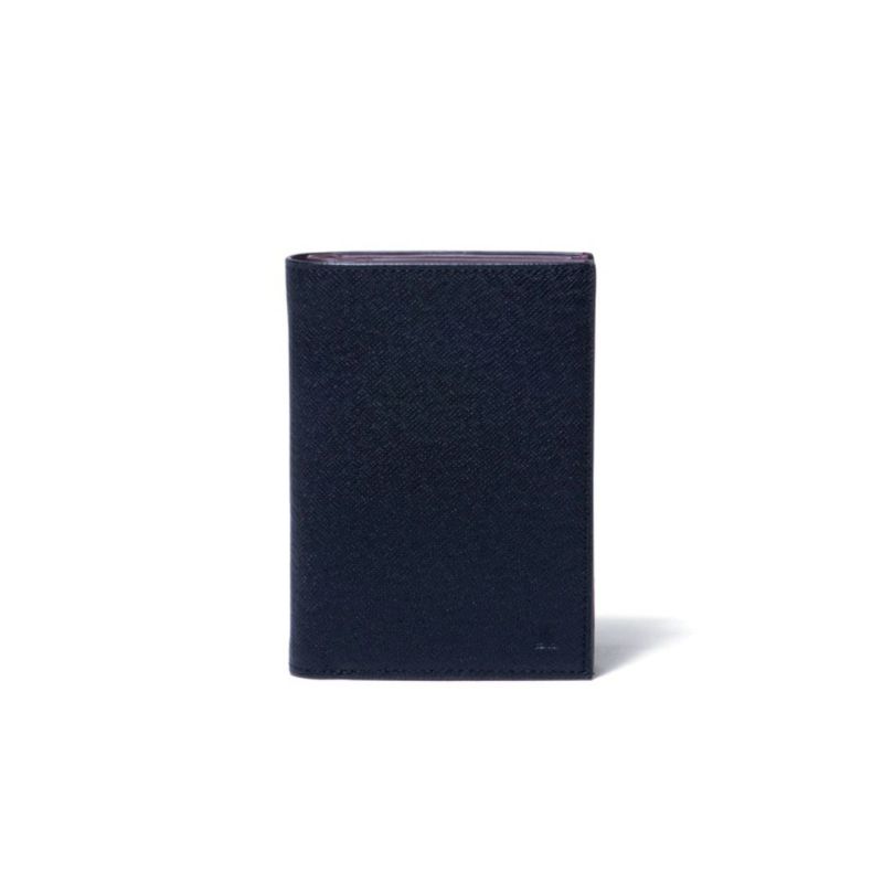 LANVIN COLLECTION couleur du vin 小銭入れ付き二つ折り財布(縦型) ブラック