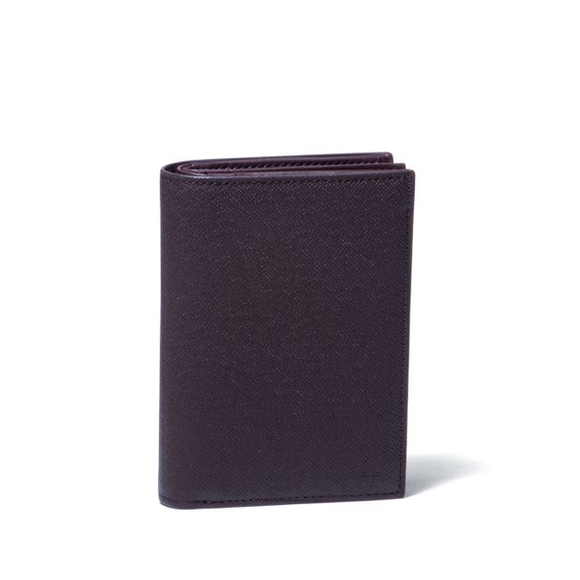 LANVIN COLLECTION couleur du vin 小銭入れ付き二つ折り財布(縦型) ブラック
