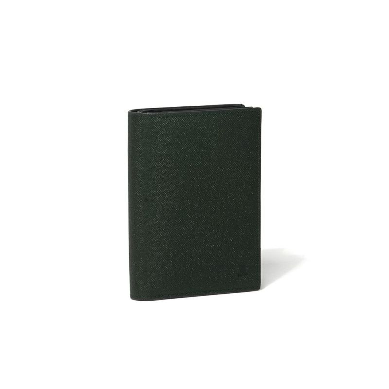 LANVIN COLLECTION couleur du vin 小銭入れ付き二つ折り財布(縦型) グリーン
