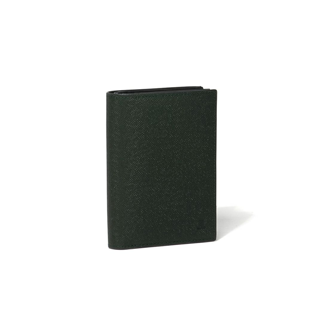 LANVIN COLLECTION couleur du vin 小銭入れ付き二つ折り財布(縦型) グリーン