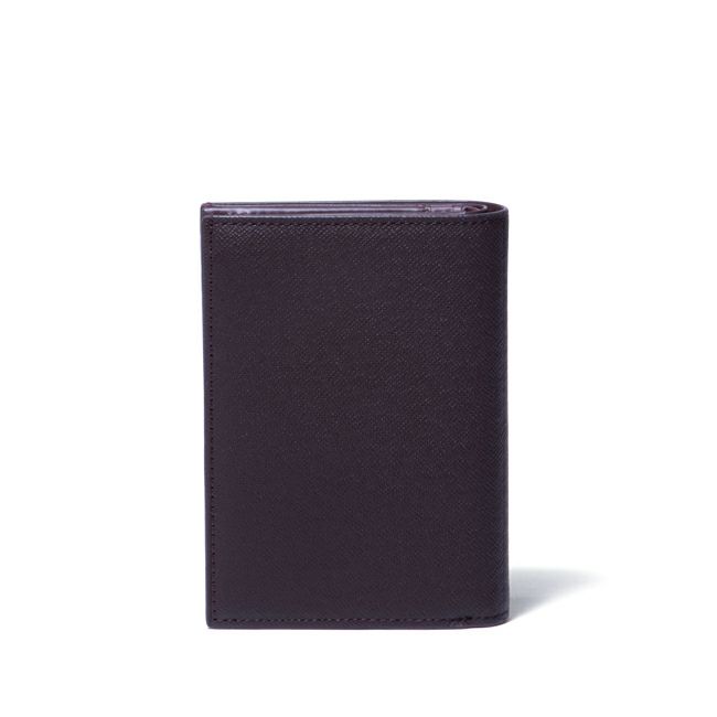 LANVIN COLLECTION couleur du vin 小銭入れ付き二つ折り財布(縦型) ブラック
